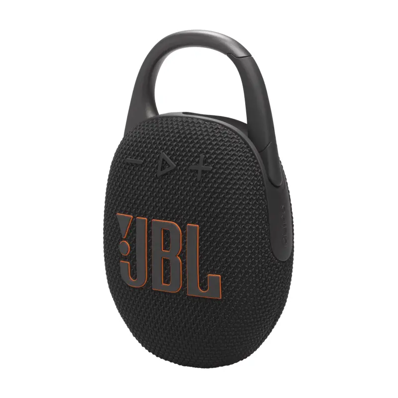 BOCINA PORTÁTIL JBL CLIP5 COLOR NEGRO RESISTENTE AL AGUA Y POLVO